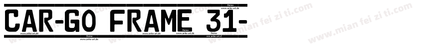 Car-Go Frame 31字体转换